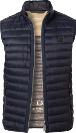 Marc O'Polo Herren Steppweste blau unifarben