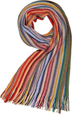 Eagle Herren Schal multicolor Schur-Wolle gestreift