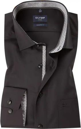 OLYMP Herren Hemd schwarz