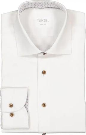 fakts Herren Hemd weiß Slim Fit