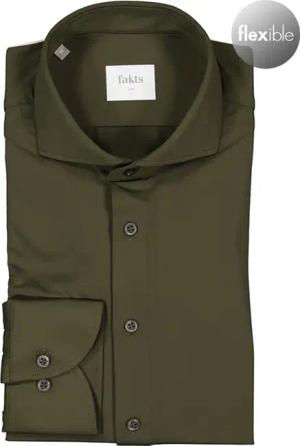fakts Herren Hemd grün Slim Fit