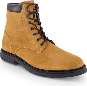 Tommy Hilfiger Herren Schnürboots beige,braun Velours
