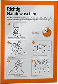 DURABLE Magnetrahmen selbstklebend DURAFRAME® orange A4, 2 St.