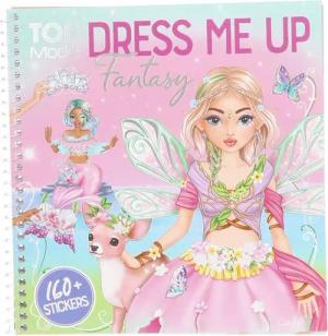Depesche Malvorlage Top Model Dress me up Fantasy Malbuch Buch inkl. Sticker Ausmalbuch (1-St)