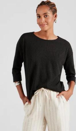 Vero Moda 3/4-Arm-Shirt VMBRITT (1-tlg) Plain/ohne Details