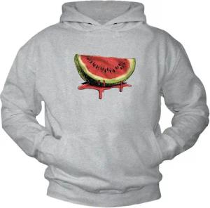 MAKAYA Kapuzenpullover Herren mit Aufdruck Wassermelone Pulli Sweatshirt (Schwarz, S, M, L, XL, XXL, 3XL, 4XL) Baumwolle