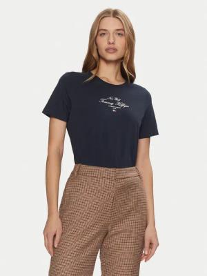 Tommy Hilfiger T-Shirt WW0WW43895 Dunkelblau Regular Fit