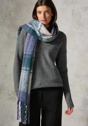 Cecil Damen Pullover mit V-Ausschnitt in Grau, Gr: L