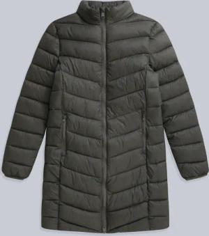 Frankie Longline Wattierte Damenjacke - Dunkel-Khaki