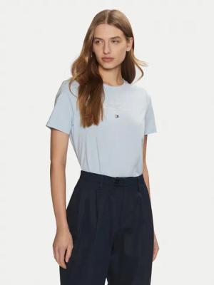 Tommy Hilfiger T-Shirt WW0WW43895 Himmelblau Regular Fit