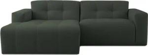 INOSIGN Ecksofa Tapley, Breite 221 cm, L-Form, Struktur fein, mit Knopfsteppung, bodentief