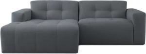 INOSIGN Ecksofa Tapley, Breite 221 cm, L-Form, Struktur fein, mit Knopfsteppung, bodentief