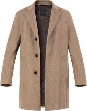bugatti Herren Mantel beige unifarben