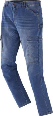 Terrax Workwear Arbeitshose Herren Denim-Arbeitshose