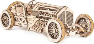 UGEARS Puzzle Ugears U-9 Grand Prix Car Mechanisches Holzpuzzle, 384 Puzzleteile