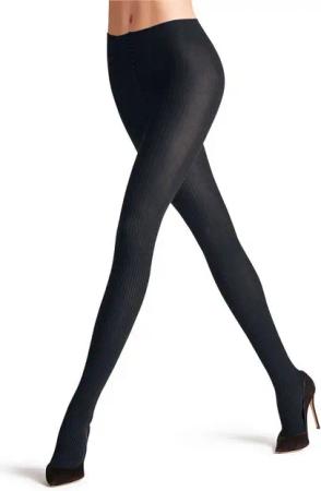 FALKE Strickstrumpfhose Family Rib TI (1 St) mit nachhaltiger Baumwolle