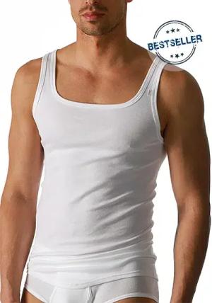 Mey Herren Sport-Shirt weiß Baumwolle & Mix unifarben
