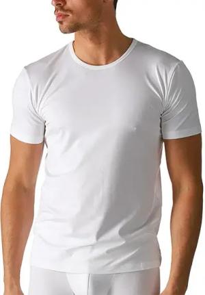 Mey Herren T-Shirt weiß Baumwolle & Mix unifarben