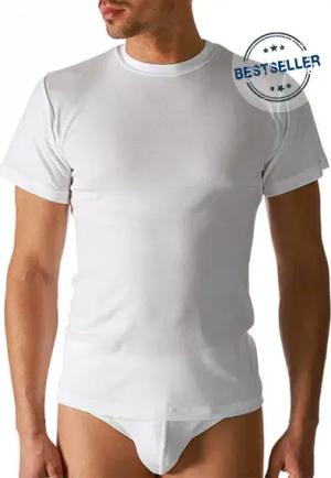 Mey Herren Olympia-Shirt weiß Baumwolle & Mix unifarben
