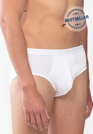Mey Herren Men-Slip weiß Baumwolle & Mix unifarben
