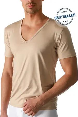 Mey Herren Drunterhemd beige Mikrofaser/Funktion unifarben