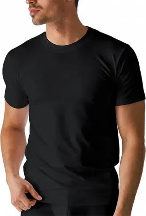 Mey Herren Olympia-Shirt schwarz Baumwolle & Mix unifarben