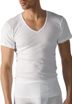 Mey Herren T-Shirt weiß Reine Baumwolle unifarben