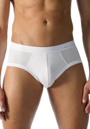 Mey Herren Men-Slip weiß Pima unifarben