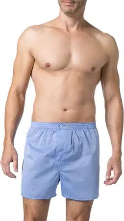 DEREK ROSE Herren Boxershorts blau Reine Baumwolle Gestreift