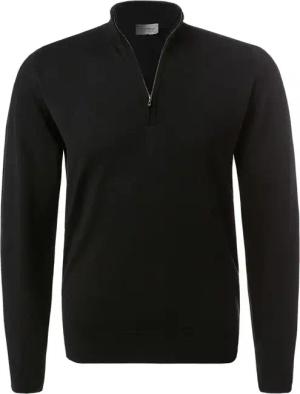 John Smedley Herren Troyer schwarz unifarben