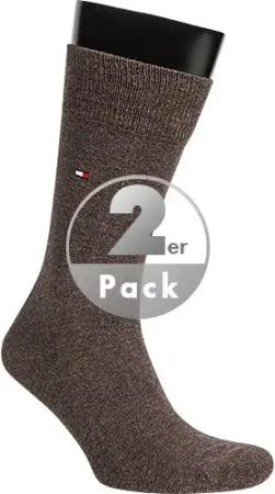 Tommy Hilfiger Herren Socken braun Baumwolle & Mix unifarben