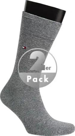 Tommy Hilfiger Herren Socken grau Baumwolle & Mix unifarben