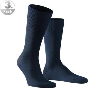 Falke Herren Socken blau Merinowolle unifarben