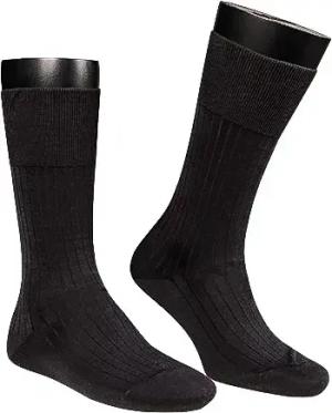 Falke Herren Socken blau Piuma Baumwolle unifarben
