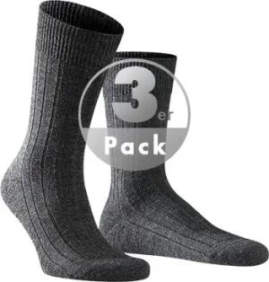 Falke Herren Socken grau Schur-Wolle unifarben