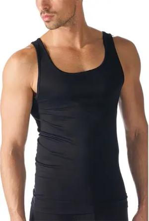 Mey Herren Athletic-Shirt schwarz Viskose/Modal unifarben