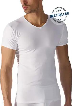 Mey Herren T-Shirt weiß Viskose/Modal unifarben