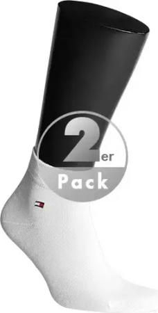 Tommy Hilfiger Herren Socken weiß Baumwolle & Mix unifarben