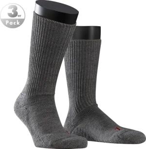 Falke Herren Socken grau Merinowolle unifarben