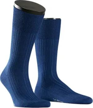 Falke Herren Socken blau Merinowolle unifarben