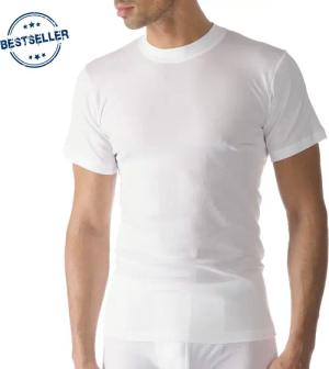 Mey Herren Olympia-Shirt weiß Reine Baumwolle unifarben