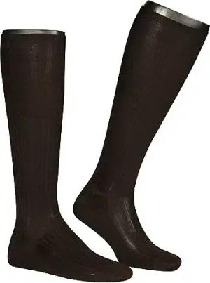 Falke Herren Kniestrümpfe braun Baumwolle & Mix unifarben