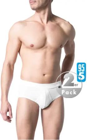 Schiesser Herren Sportslip weiß Baumwolle & Mix unifarben