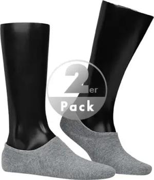 Tommy Hilfiger Herren Sneakersocken grau Baumwolle & Mix unifarben