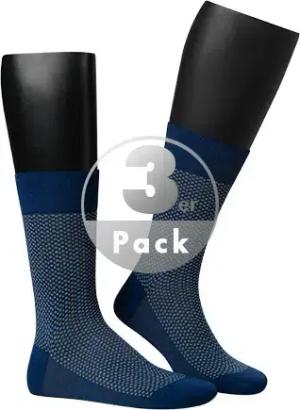 Falke Herren Socken blau Baumwolle & Mix Gemustert