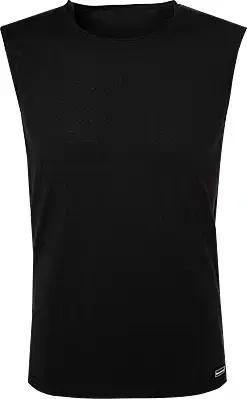 bruno banani Herren Tanktop schwarz Mikrofaser/Funktion unifarben