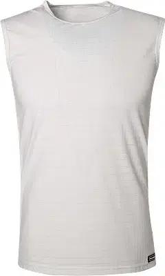 bruno banani Herren Tanktop weiß Mikrofaser/Funktion unifarben