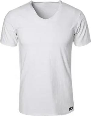 bruno banani Herren V-Shirt weiß Mikrofaser/Funktion unifarben
