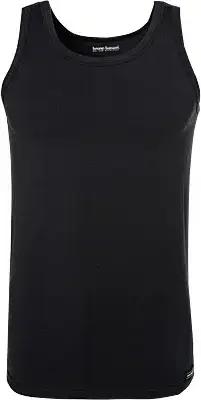 bruno banani Herren Sportshirt schwarz Baumwolle & Mix unifarben