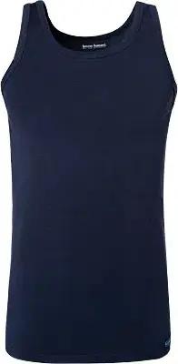 bruno banani Herren Sportshirt blau Baumwolle & Mix unifarben
